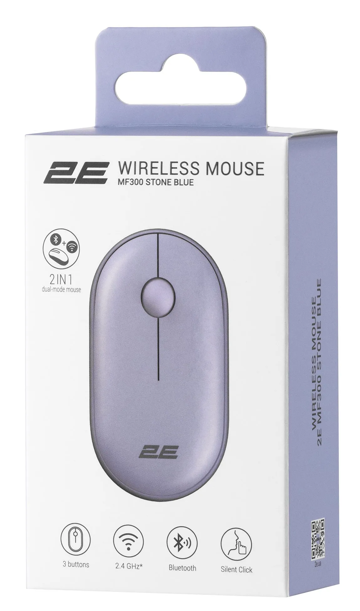 Миша бездротова 2E MF300 Silent WL BT Stone blue (2E-MF300WBL) - мініатюра 3