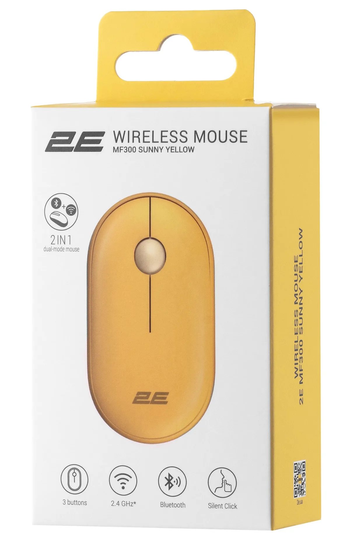 Миша бездротова 2E MF300 Silent WL BT Sunny yellow (2E-MF300WYW) - мініатюра 4