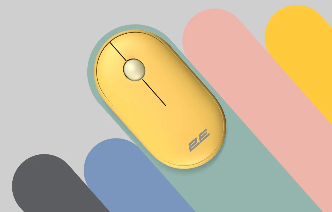Миша бездротова 2E MF300 Silent WL BT Sunny yellow (2E-MF300WYW) - мініатюра 5