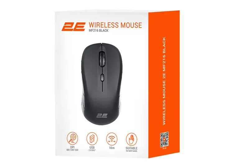 Миша бездротова 2E MF216 WL Black (2E-MF216WB) - мініатюра 5