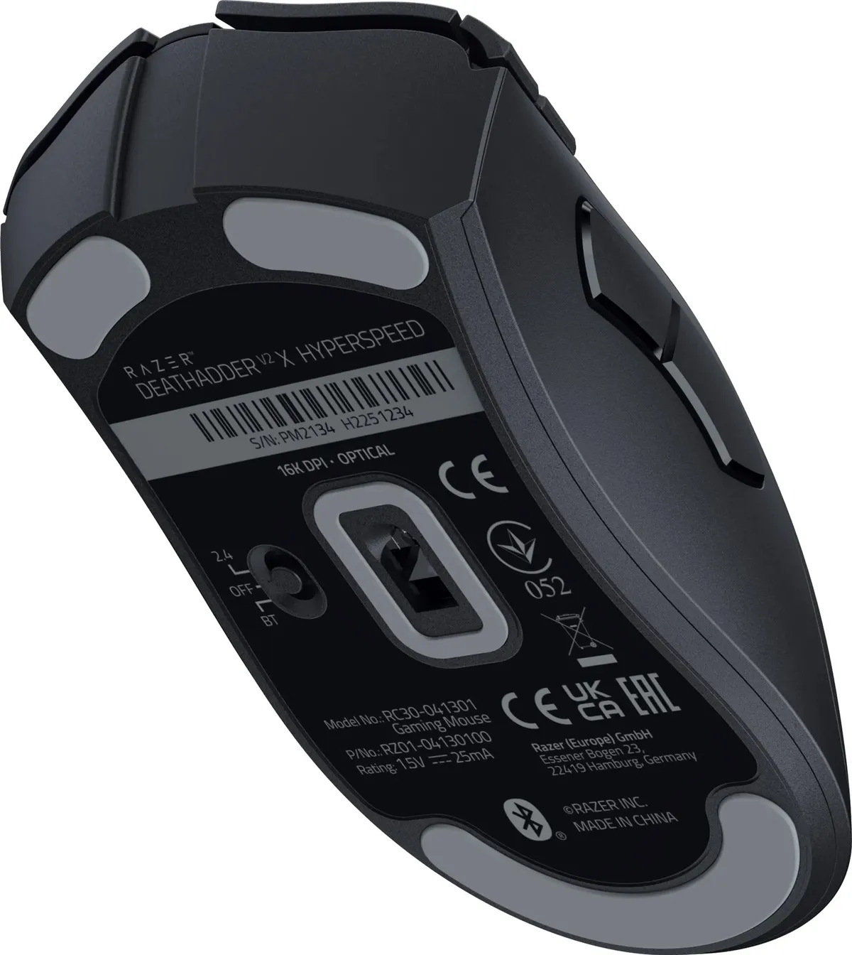 Миша бездротова Razer DeathAdder V2 X Hyperspeed Black (RZ01-04130100-R3G1) - мініатюра 2