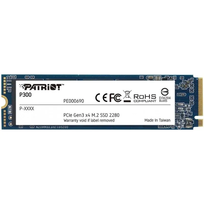 Накопичувач SSD 2TB Patriot P300 M.2 2280 PCIe NVMe 3.0 x4 TLC (P300P2TBM28) - зображення 1