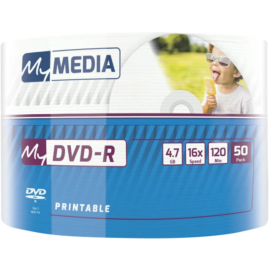 Диски DVD+R MyMedia (69202) 4.7GB, 16x, Wrap 50шт Printable - мініатюра 2