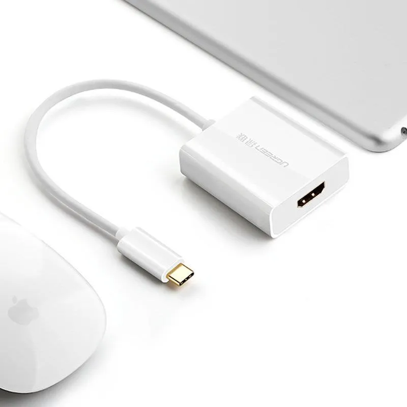 Адаптер Ugreen HDMI - USB Type-C (F/M), White (40273) - мініатюра 2