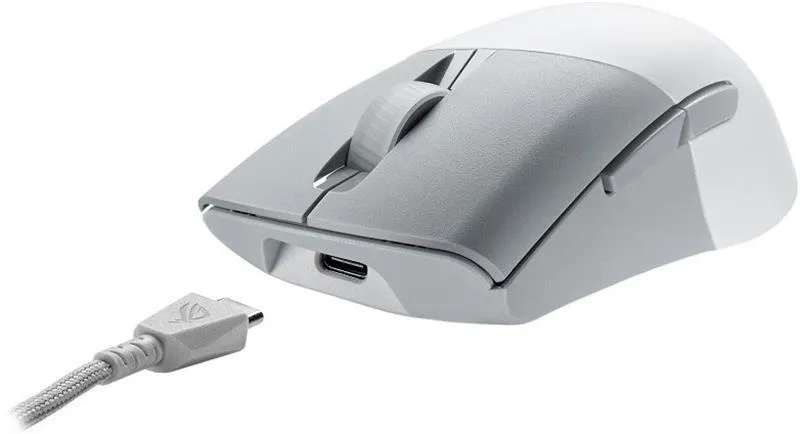 Миша бездротова Asus ROG Keris AimPoint RGB White (90MP02V0-BMUA10) - мініатюра 3