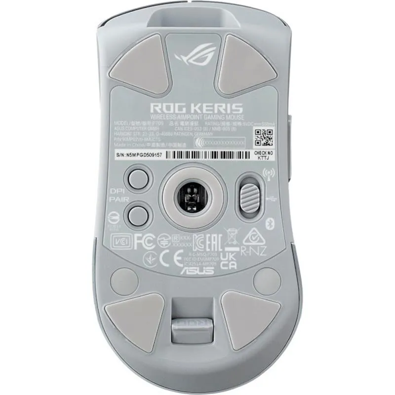 Миша бездротова Asus ROG Keris AimPoint RGB White (90MP02V0-BMUA10) - мініатюра 7