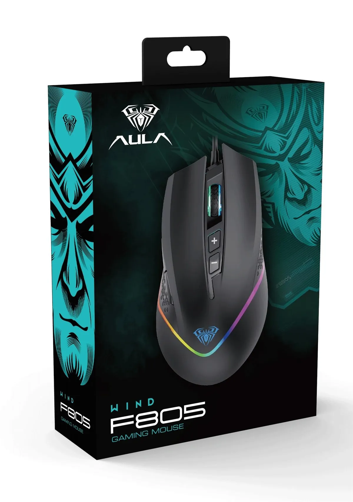 Миша Aula F805 Wired gaming mouse with 7 keys Black (6948391212906) - мініатюра 6