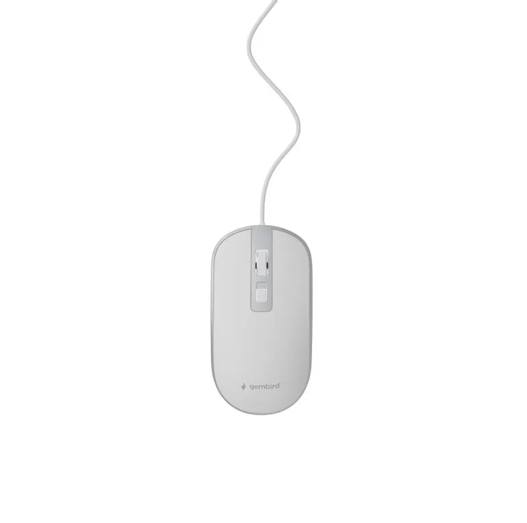 Миша Gembird MUS-4B-06-WS White/Silver - мініатюра 2