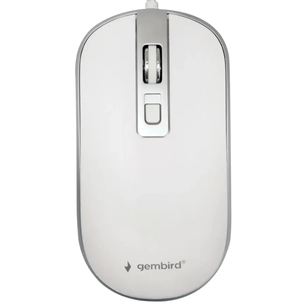 Миша Gembird MUS-4B-06-WS White/Silver - мініатюра 6