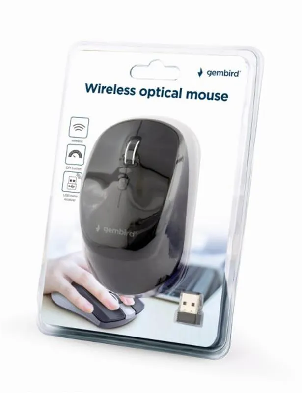 Миша бездротова Gembird MUSW-4B-05 Black - мініатюра 3