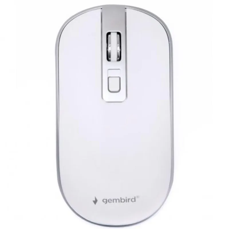 Миша бездротова Gembird MUSW-4B-06-WS White/Silver - мініатюра 4