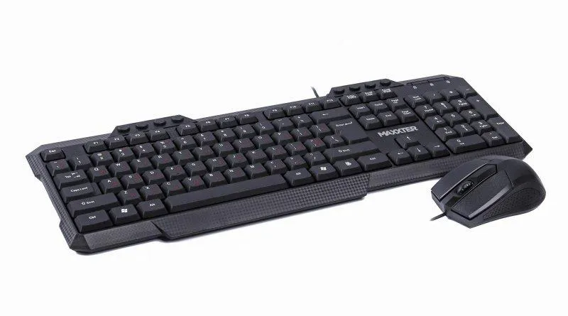 Комплект (клавіатура, миша) Maxxter KMS-CM-02-UA Black - мініатюра 2