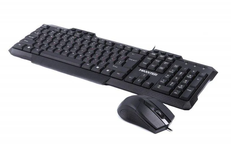 Комплект (клавіатура, миша) Maxxter KMS-CM-02-UA Black - мініатюра 3