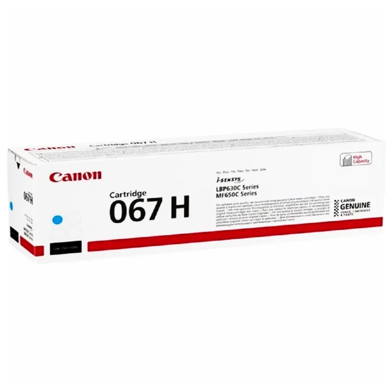 Картридж Canon 067H MF651ColorWay/MF655Cdw/MF657Cdw/LBP631ColorWay/LBP633Cdw Cyan (5105C002)