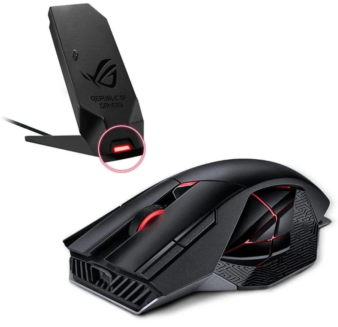 Миша бездротова Asus ROG Spatha X RGB Black (90MP0220-BMUA00) - мініатюра 3