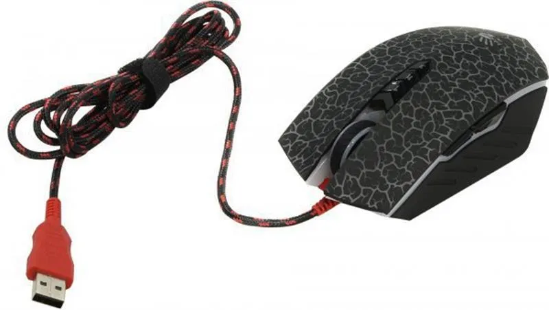 Миша Bloody A70A Crackle Black - мініатюра 4