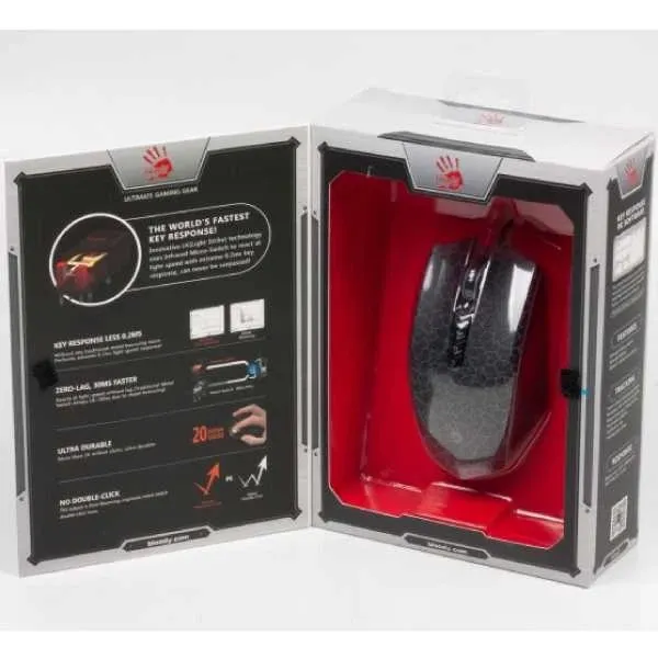 Миша Bloody A70A Crackle Black - мініатюра 6