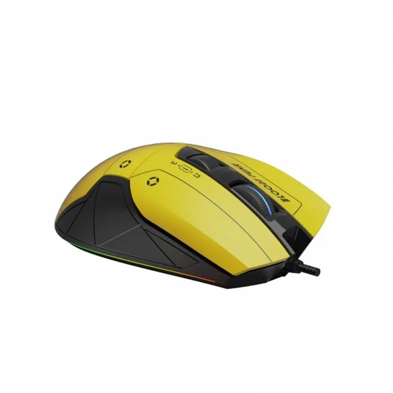 Миша A4Tech Bloody W70 Max Punk Yellow - зображення 1