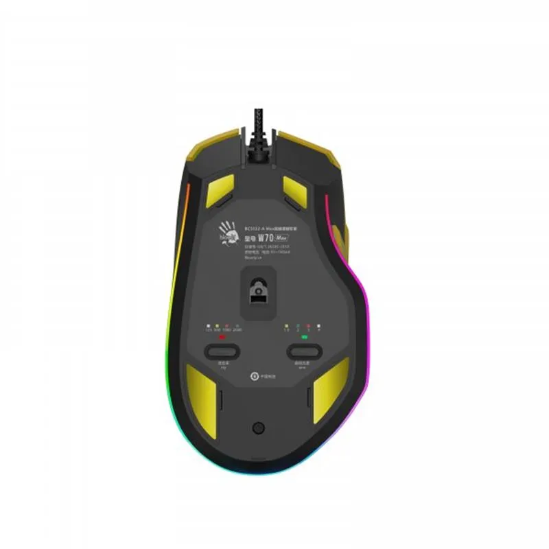 Миша A4Tech Bloody W70 Max Punk Yellow - мініатюра 7