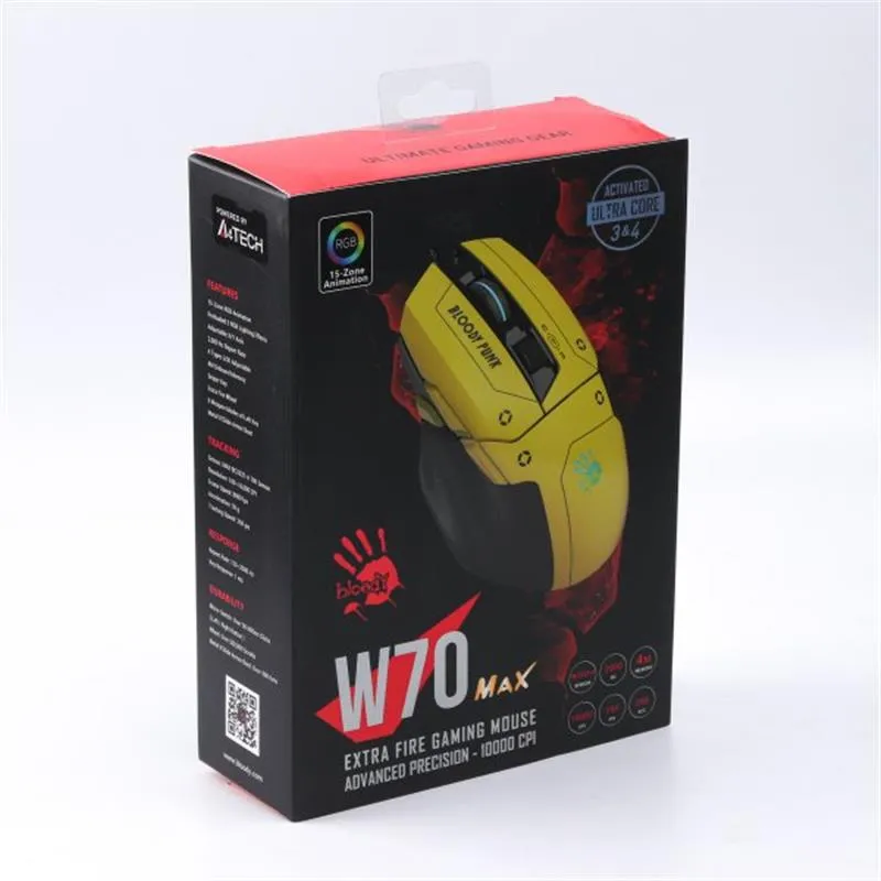 Миша A4Tech Bloody W70 Max Punk Yellow - мініатюра 9