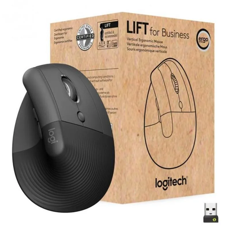 Миша бездротова Logitech Lift for Business Graphite (910-006494) - мініатюра 6