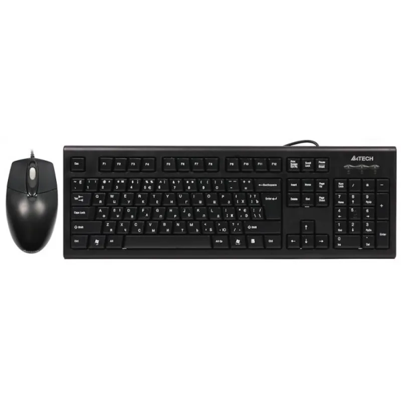 Комплект (клавіатура, миша) A4Tech KRS-8572 Black - зображення 1