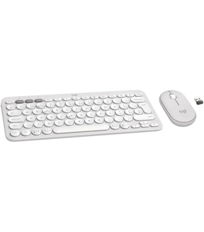Комплект (клавіатура, миша) бездротовий Logitech Pebble 2 Combo White (920-012240) - мініатюра 2