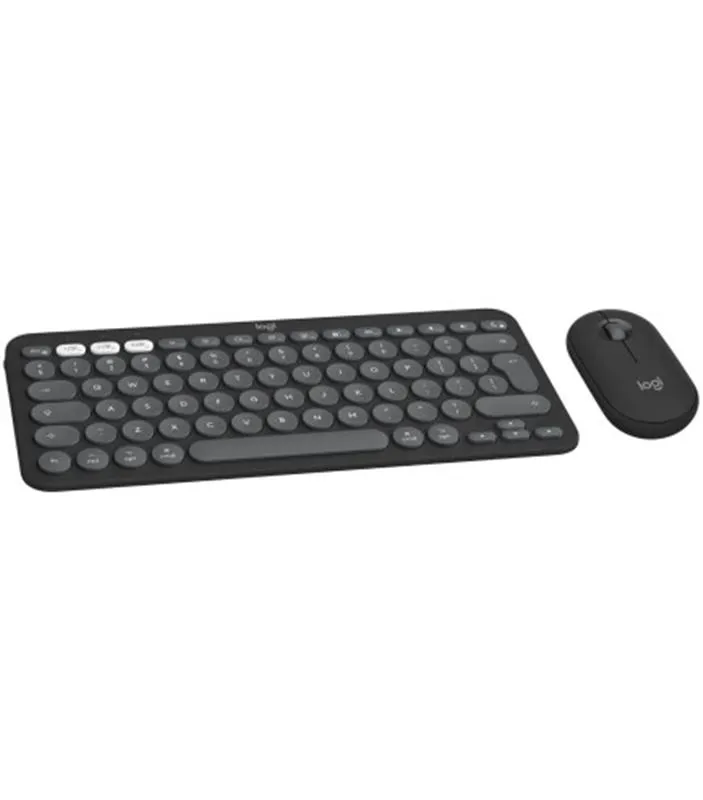 Комплект (клавіатура, миша) бездротовий Logitech Pebble 2 Combo for Mac Graphite (920-012244) - мініатюра 2