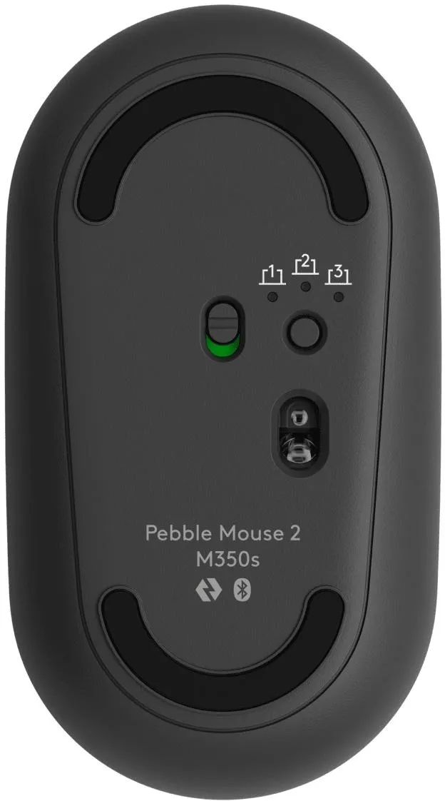 Миша бездротова Logitech Pebble Mouse 2 M350s Graphite (910-007015) - мініатюра 4