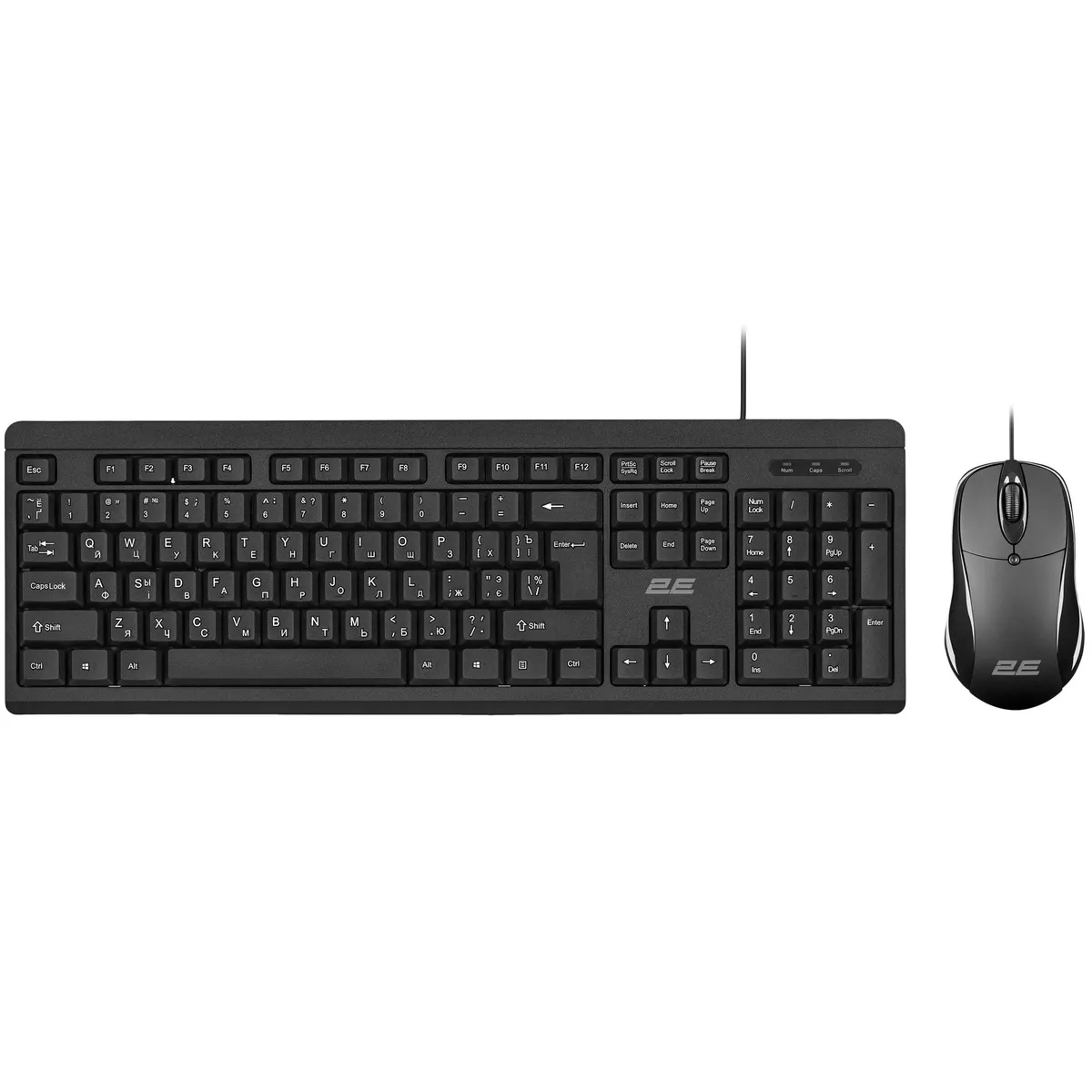 Комплект (клавіатура, мишка) 2E MK401 (2E-MK401UB) Black USB - мініатюра 4