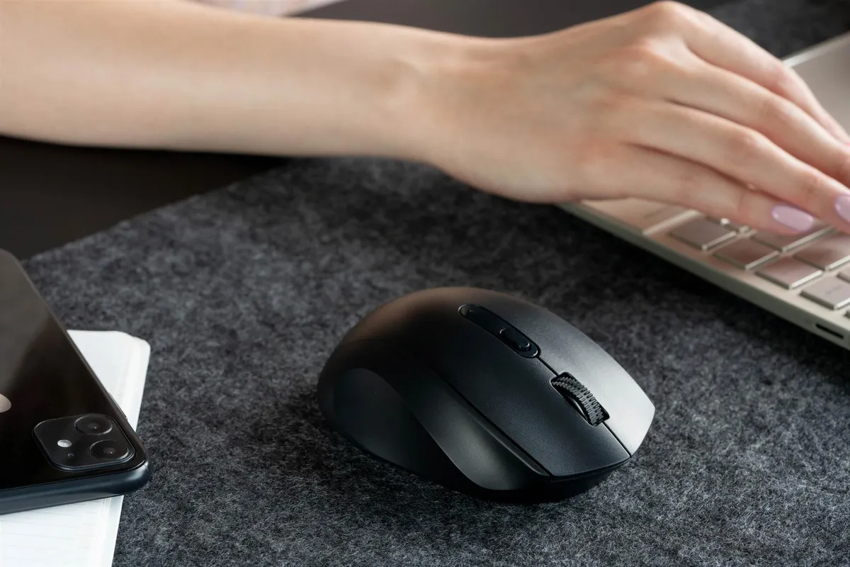 Миша бездротова 2E MF240 Silent WL Black (2E-MF240WB) - мініатюра 5