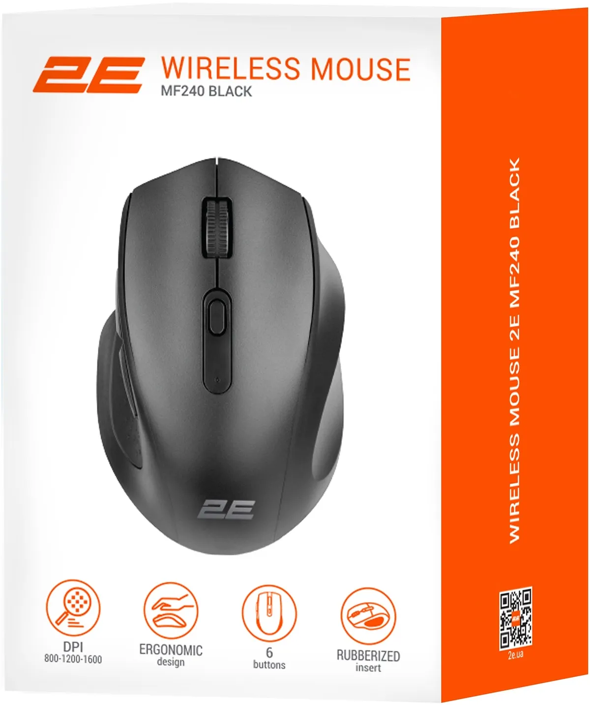 Миша бездротова 2E MF240 Silent WL Black (2E-MF240WB) - мініатюра 8