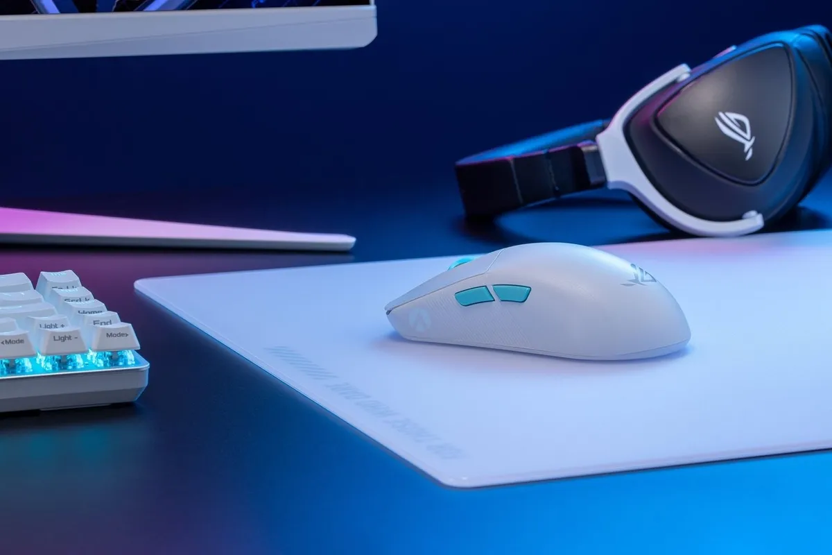 Миша бездротова Asus ROG Harpe Ace Aim Lab Edition White (90MP02W0-BMUA10) - мініатюра 10