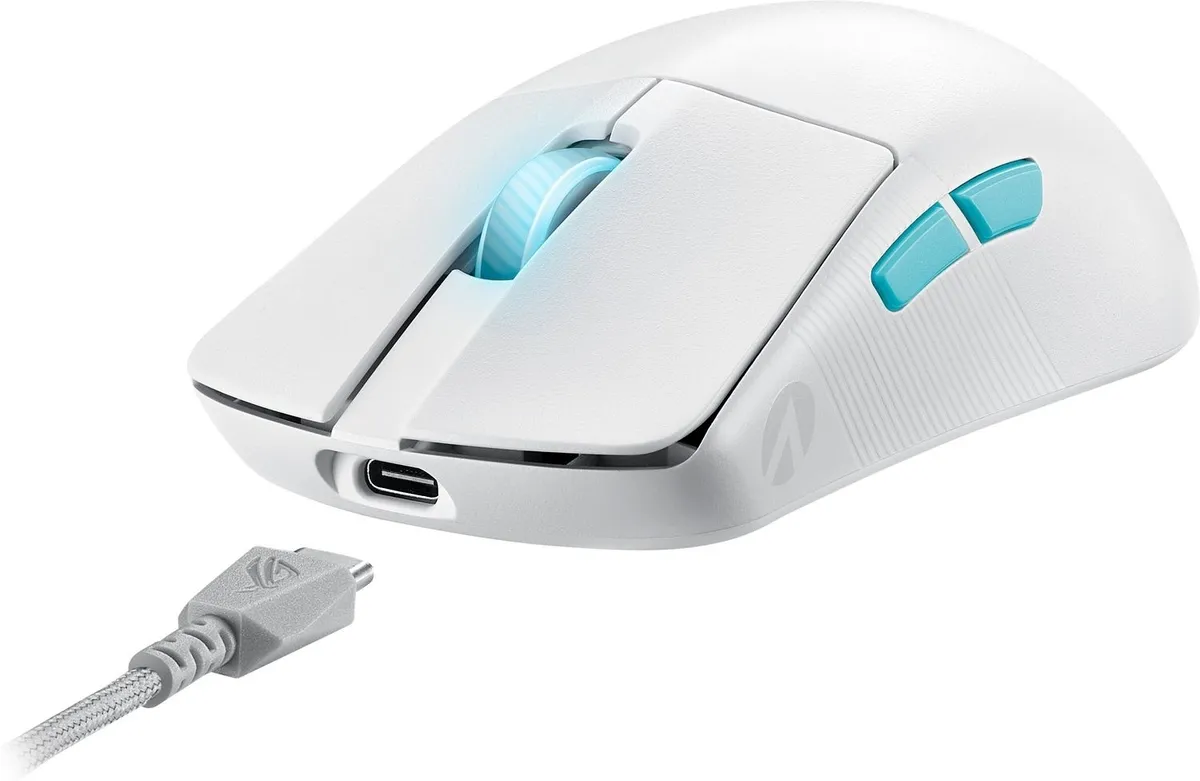 Миша бездротова Asus ROG Harpe Ace Aim Lab Edition White (90MP02W0-BMUA10) - мініатюра 4