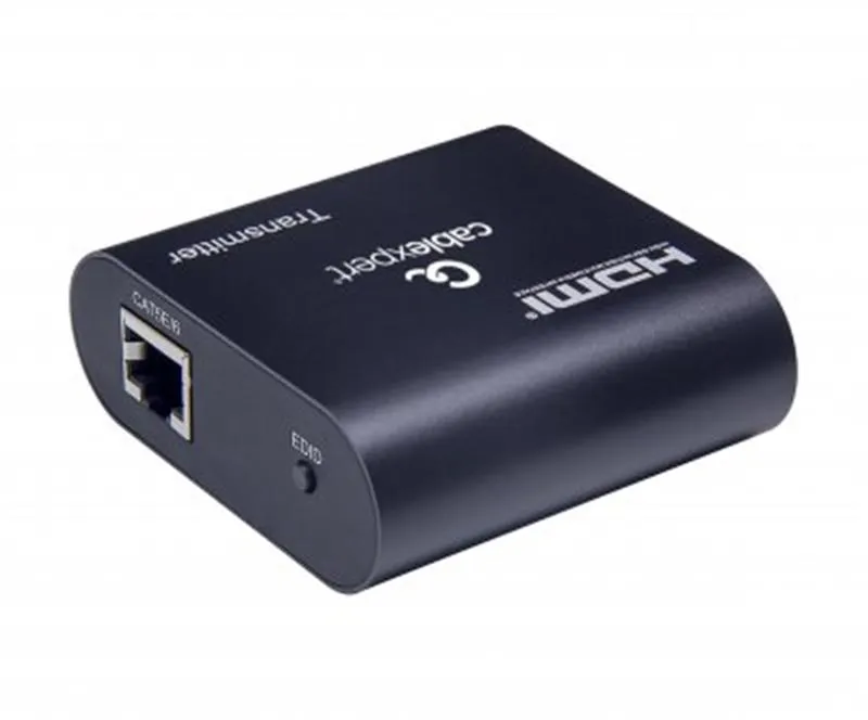 Подовжувач Cablexpert HDMI - RJ-45 (F/F), до 60 м, Black (DEX-HDMI-03) - зображення 1