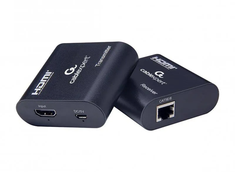 Подовжувач Cablexpert HDMI - RJ-45 (F/F), до 60 м, Black (DEX-HDMI-03) - мініатюра 4