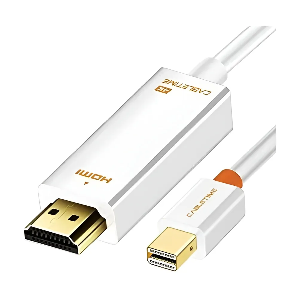 Адаптер Сabletime mini DisplayPort - HDMI (M/M), 0.2 м, White (CP27B) - зображення 1