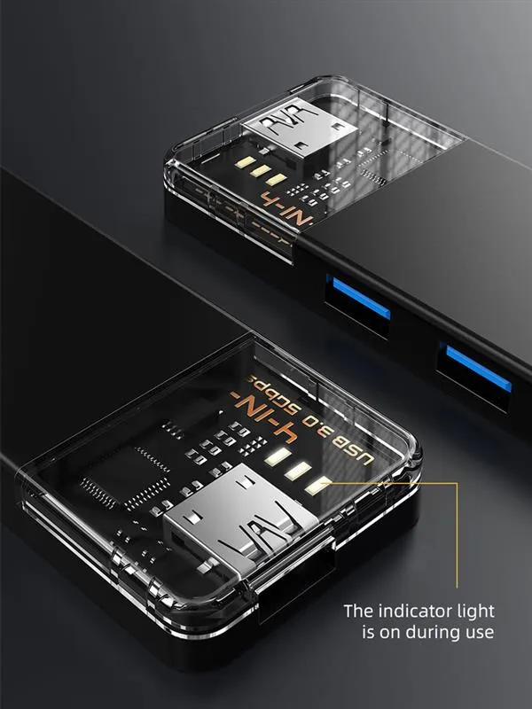 USB-хаб Cabletime CB02B 4 ports - мініатюра 2