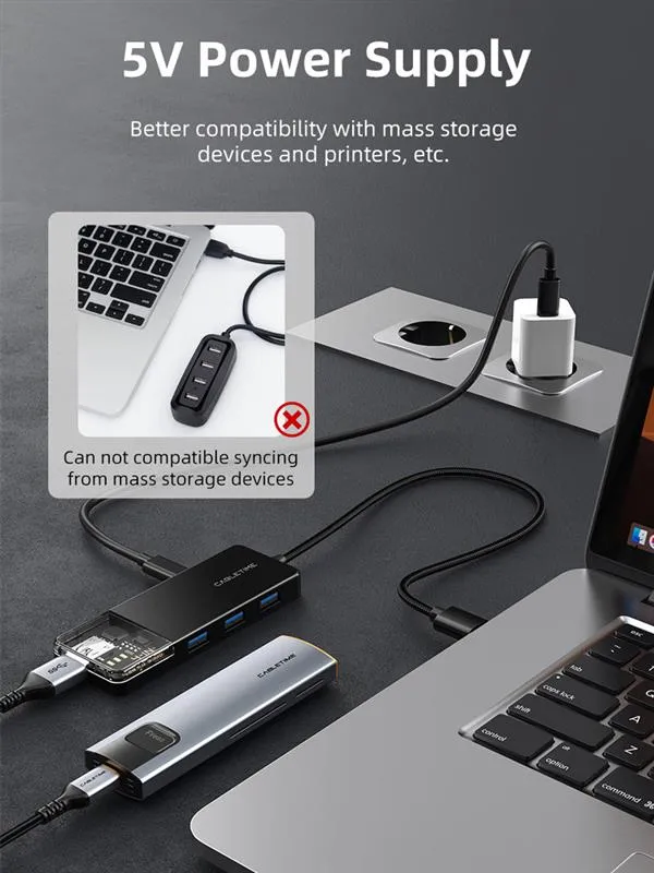 USB-хаб Cabletime CB02B 4 ports - мініатюра 3