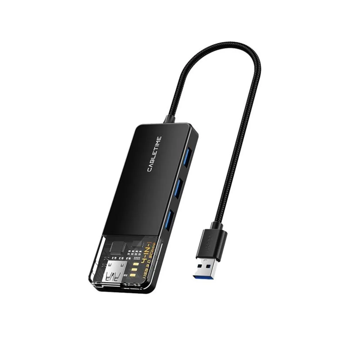USB-хаб Cabletime CB02B 4 ports - мініатюра 7