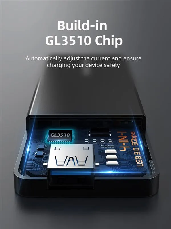 USB-хаб Cabletime CB03B USB Type-C 4-в-1 - мініатюра 4