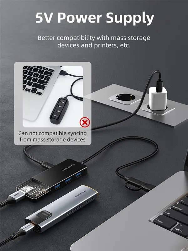 USB-хаб Cabletime CB03B USB Type-C 4-в-1 - мініатюра 5
