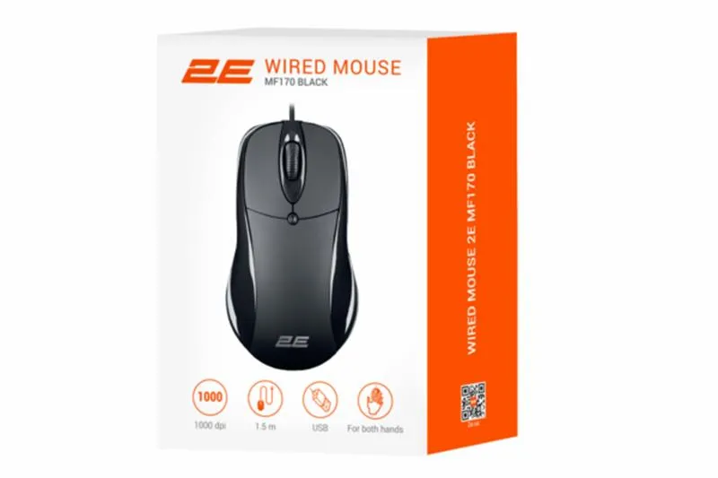 Миша 2E MF170 USB Black (2E-MF170UB) - мініатюра 3