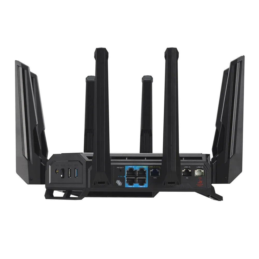 Бездротовий маршрутизатор Asus ROG Rapture GT-BE98 (90IG08F0-MO9A0V) - мініатюра 4