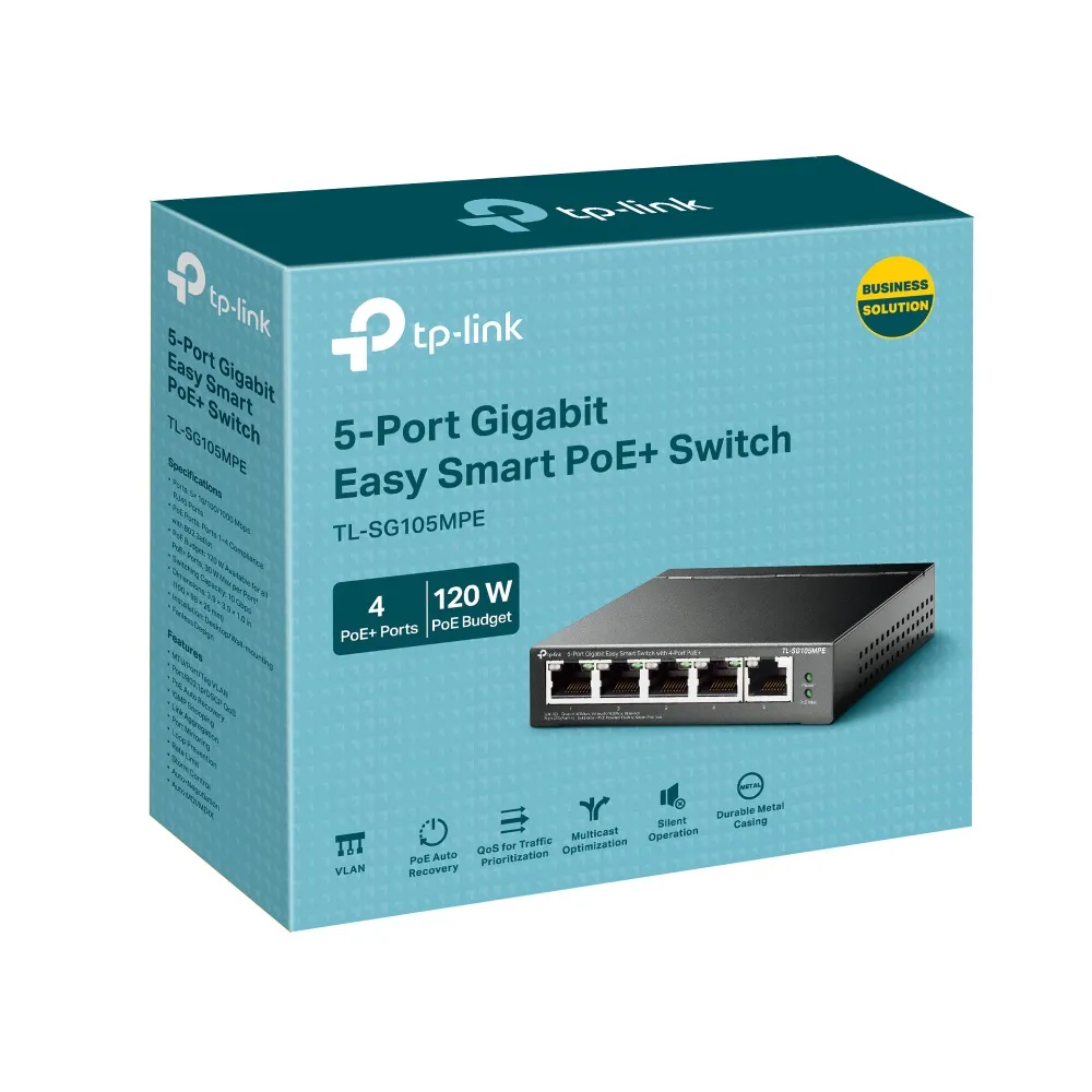 Комутатор TP-Link TL-SG105MPE - мініатюра 3