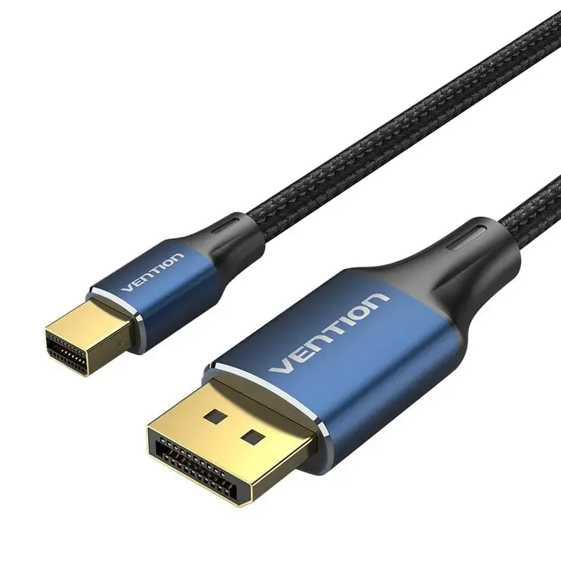 Кабель Vention mini DisplayPort - DisplayPort (M/M), 2 м, Black (HCFLH) - зображення 1