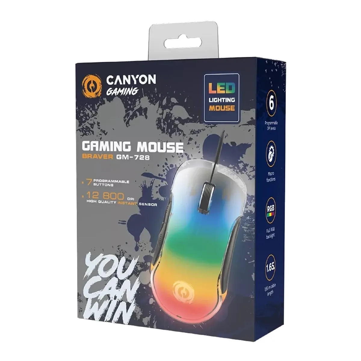 Миша Canyon Braver GM-728 USB Black (CND-SGM728) - мініатюра 7