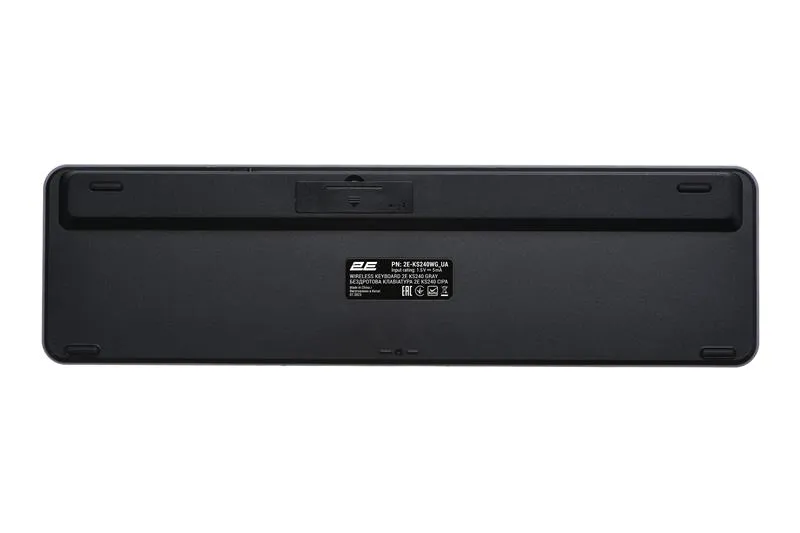 Комплект (клавіатура, миша) бездротовий 2E MK440 Grey/Black (2E-MK440WBGR_UA) - мініатюра 3