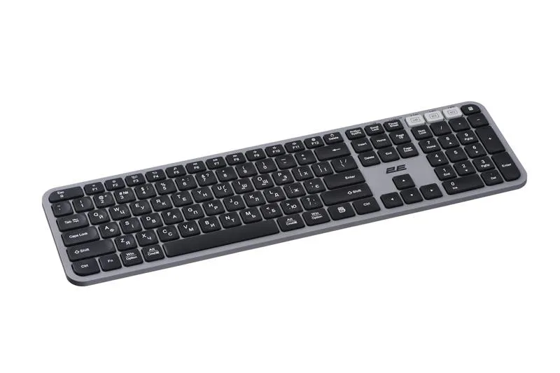 Комплект (клавіатура, миша) бездротовий 2E MK440 Grey/Black (2E-MK440WBGR_UA) - мініатюра 6