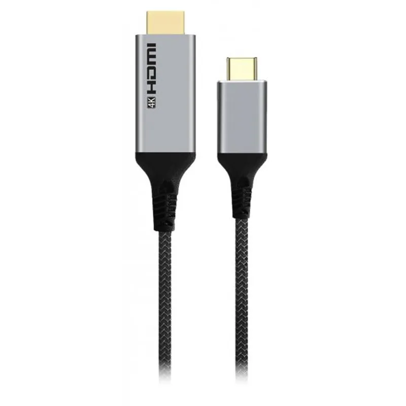 Кабель Cablexpert USB Type-C - HDMI (M/M), 1.8 м, чорний (A-CM-HDMIM4K-1.8M) - мініатюра 2